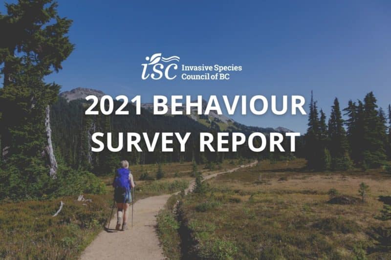 2021 Invasive Species Programs and Behaviour Survey Report