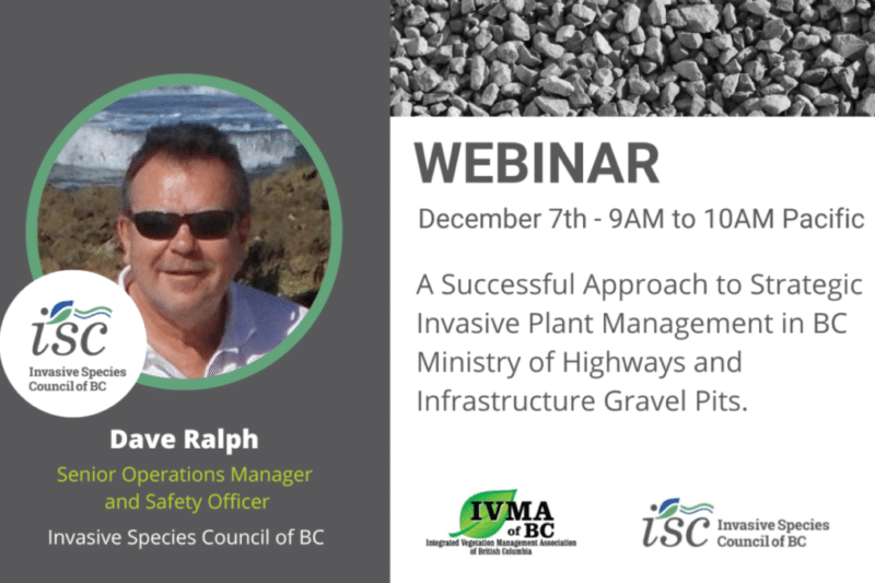 Webinar:  A Successful Approach to Strategic Invasive Plant Management in Gravel Pits