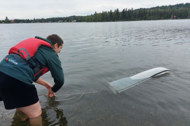 Sampling in the Cariboo nets no Invasive Mussels