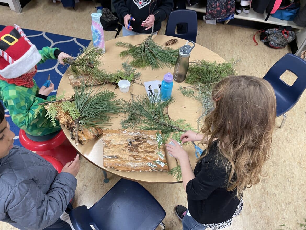 Holiday craft making unites local ecosystem science and invasive